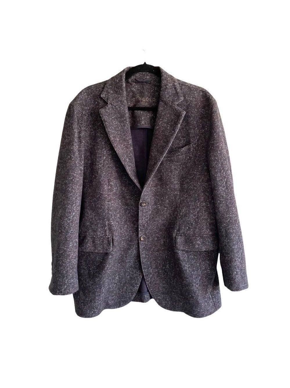 CIRCOLO 1901 Button Front Blazer Jacket Sport Coat Purple Static 56R
